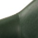 Glitzhome Mid-Century Modern Hunter Green Leatherette Gaslift Adjustable Swivel Bar Stool, Set of 2