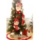 Glitzhome 20" Handmade Hooked 3D Santa Christmas Stocking Ho Ho