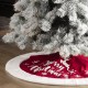 Glitzhome 48"D Fabric "Merry Christmas" Tree Skirt