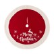 Glitzhome 48"D Fabric "Merry Christmas" Tree Skirt