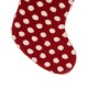 Glitzhome 21"L Fabric Pompom Stocking,"Merry Christmas"