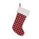 Glitzhome 21"L Fabric Pompom Stocking,"Merry Christmas"