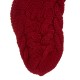 Glitzhome 24"L Knitted Polyester Christmas Stocking w/Pom Pom Ball - Red