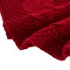 Glitzhome 52"D Knitted Acrylic Christmas Tree Skirt - Red