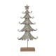 Glitzhome 20" H Galvanized Table Tree Christmas Home Decor