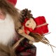 Glitzhome Handmade Plaid Santa Claus Figure Christmas Decoration Ornaments Holiday Decor 18-inch