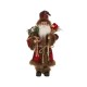 Glitzhome Handmade Plaid Santa Claus Figure Christmas Decoration Ornaments Holiday Decor 18-inch