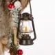 Glitzhome Handmade Faux Fur Santa Figurine Christmas Holiday Decoration Ornaments Gray 18-inch