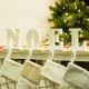 Glitzhome 5.91“H "NOEL" Stocking Holder Set