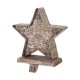 Glitzhome 7.50"H Marquee LED Wooden/Metal Star Stocking Holder