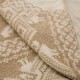 Glitzhome 50"L*60"W Knitted Acrylic Beige Throw Blanket w/Tassels
