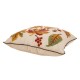 Glitzhome 16 x 16 Inches Decorative Embroidered  Leaves Throw Pillow