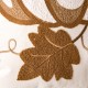 Glitzhome 20"L Cotton Embroidered Pumpkin Pillow Cover