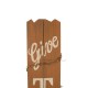 Glitzhome 51.57" H Wooden "Give THANKS" Porch Sign Board with Cane Decoration