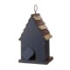 Glitzhome 9.06"H Rustic Patriotic Garden Distressed Wooden Decorative Birdhouse