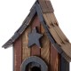 Glitzhome 10.04"H USA Patriotic Hand Painted Wood Birdhouse