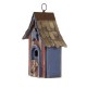 Glitzhome 10.04"H USA Patriotic Hand Painted Wood Birdhouse