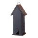 Glitzhome 12.6"H Hanging Patriotic Two-Tiered Distressed Wooden/Iron Garden Birdhouse