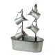 Glitzhome 33.25"H Farmhouse Galvanized Metal Cascading Water Fountain