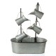 Glitzhome 33.25"H Farmhouse Galvanized Metal Cascading Water Fountain