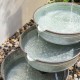 Glitzhome Farmhouse 3-Tiered Galvanized Metal Cascading Water Garden Fountain