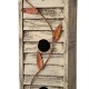 Glitzhome 17.95"H Tall Three-Tier Hand Painted Wood Birdhouse