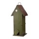 Glitzhome 12.8"H Tall Two-Tier Hand Painted Wood Birdhouse