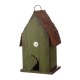 Glitzhome 10"H Rustic Garden Distressed Wooden Decorative Birdhouse