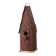 Glitzhome 13.23'' Height Wooden Patriotic Distressed Garden Bird House