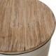 格致优品 Glitzhome White Metal Storage Accent Table or Stool with Round Wood Lid—格致优品 Glitzhome 白色金属边桌/ 凳子，附储物功能