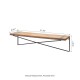 Glitzhome 31.5"L Farmhouse Rustic Metal/Wooden Wall Shelf