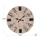 Glitzhome 28"D Rustic Wooden Wall Clock Farmhouse Style Home Decor