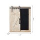 Glitzhome 19.75"H Farmhouse  Wooden Chalkboard Barn Door Style Wall Decor