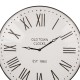 Glitzhome 31.5" Oversized Farmhouse Metal Enamel Wall Clock