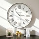 Glitzhome 31.5" Oversized Farmhouse Metal Enamel Wall Clock