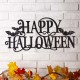 Glitzhome 23.94"L Metal "HAPPY HALLOWEEN" Wall Sign