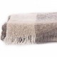 eUty Gray, Beige and Cream Color Scarf with Fringes