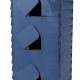 Glitzhome 24.25"H Oversized Washed Blue 3-Tiered Solid Wood Villa Decorative Outdoor Garden Birdhouse