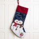 Glitzhome 36"L Velvet 3D Snowman Oversized Stocking