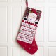 Glitzhome 36"L Felt 3D Santa Oversized Count Down Stocking