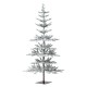 Glitzhome 6ft Deluxe Pre-Lit Snow Flocked Pine Artificial Christmas Tree with 300 Warm White Lights