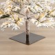 Glitzhome 7ft Deluxe Pre-Lit Snow Flocked Pine Artificial Christmas Tree with 400 Warm White Lights