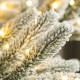 Glitzhome 7ft Deluxe Pre-Lit Snow Flocked Pine Artificial Christmas Tree with 400 Warm White Lights