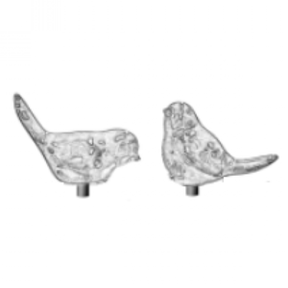 Glitzhome Two Sand Beige Birds For SKU:2007300062