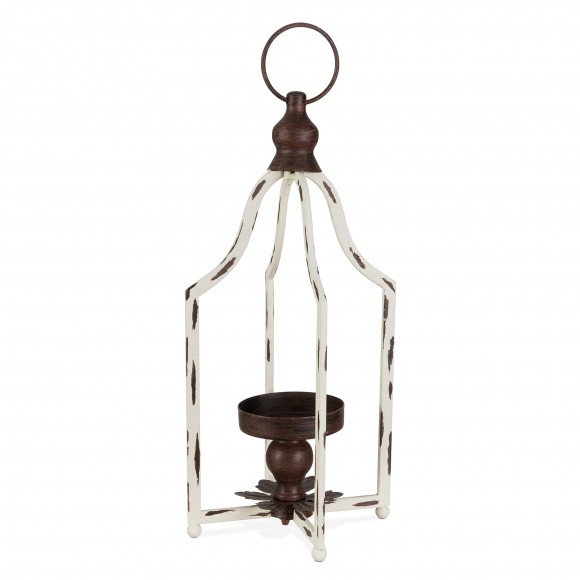 Glitzhome 16.5"H Small Farmhouse Rustic Metal Lantern