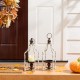 Glitzhome 16.5"H Farmhouse Rustic Metal Lantern, Set of 2