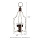 Glitzhome 16.5"H Farmhouse Rustic Metal Lantern, Set of 2