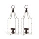 Glitzhome 22"H Large Farmhouse Rustic Metal Lantern, Set of 2