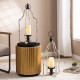 Glitzhome 22"H Large Farmhouse Rustic Metal Lantern, Set of 2