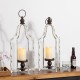 Glitzhome 22"H Large Farmhouse Rustic Metal Lantern, Set of 2